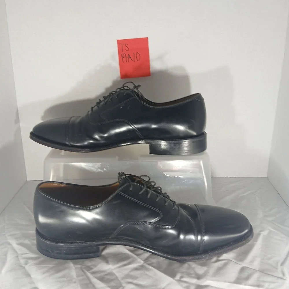 Johnston & Murphy Black‎ Leather Oxford Dress Shoes Mens Size 8.5 2AH